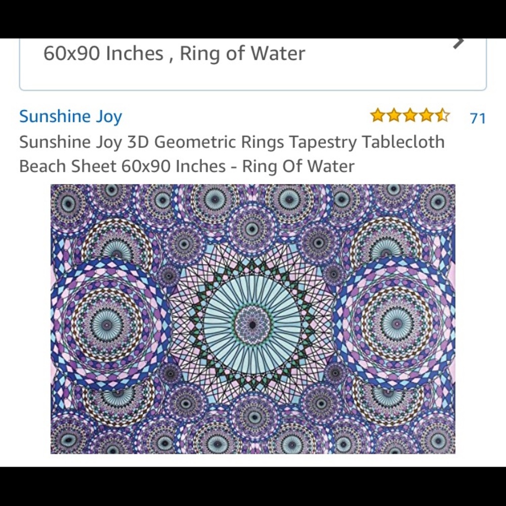 Ring of water tapestry